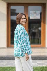 Green Batik Top