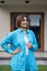 Pure Linen Shirt & Pant Set