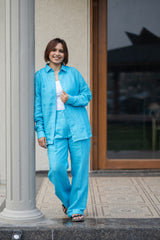 Pure Linen Shirt & Pant Set