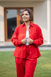 Red Shirt & Pant Set