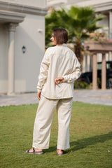 Off-White Shirt & Pant Set