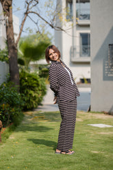 Printed Black Shirt & Pant Set