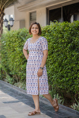 White Printed Dress