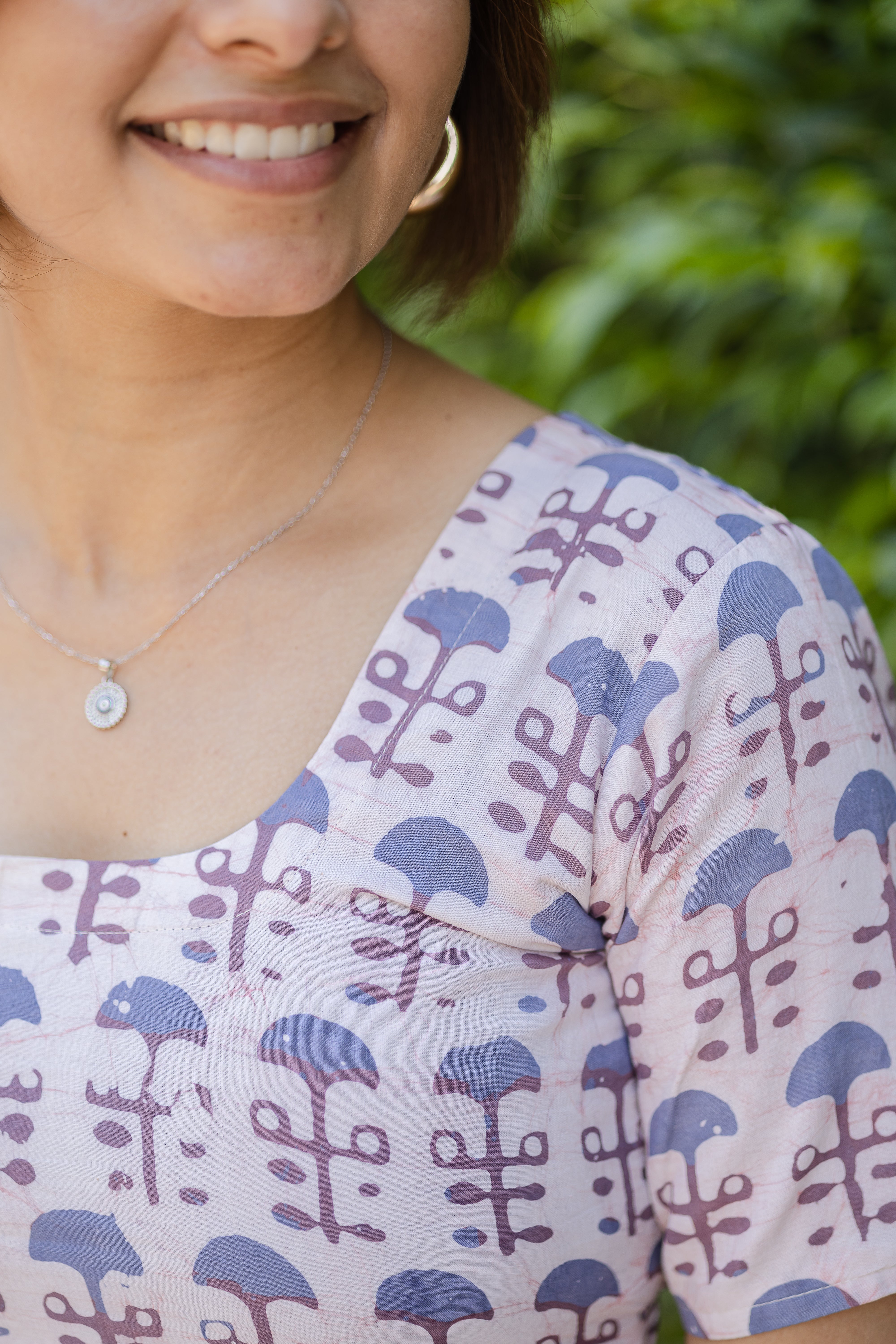 White Printed Dress