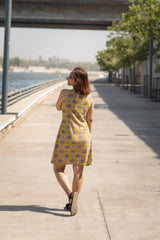 Yellow Printed Summer Dress
