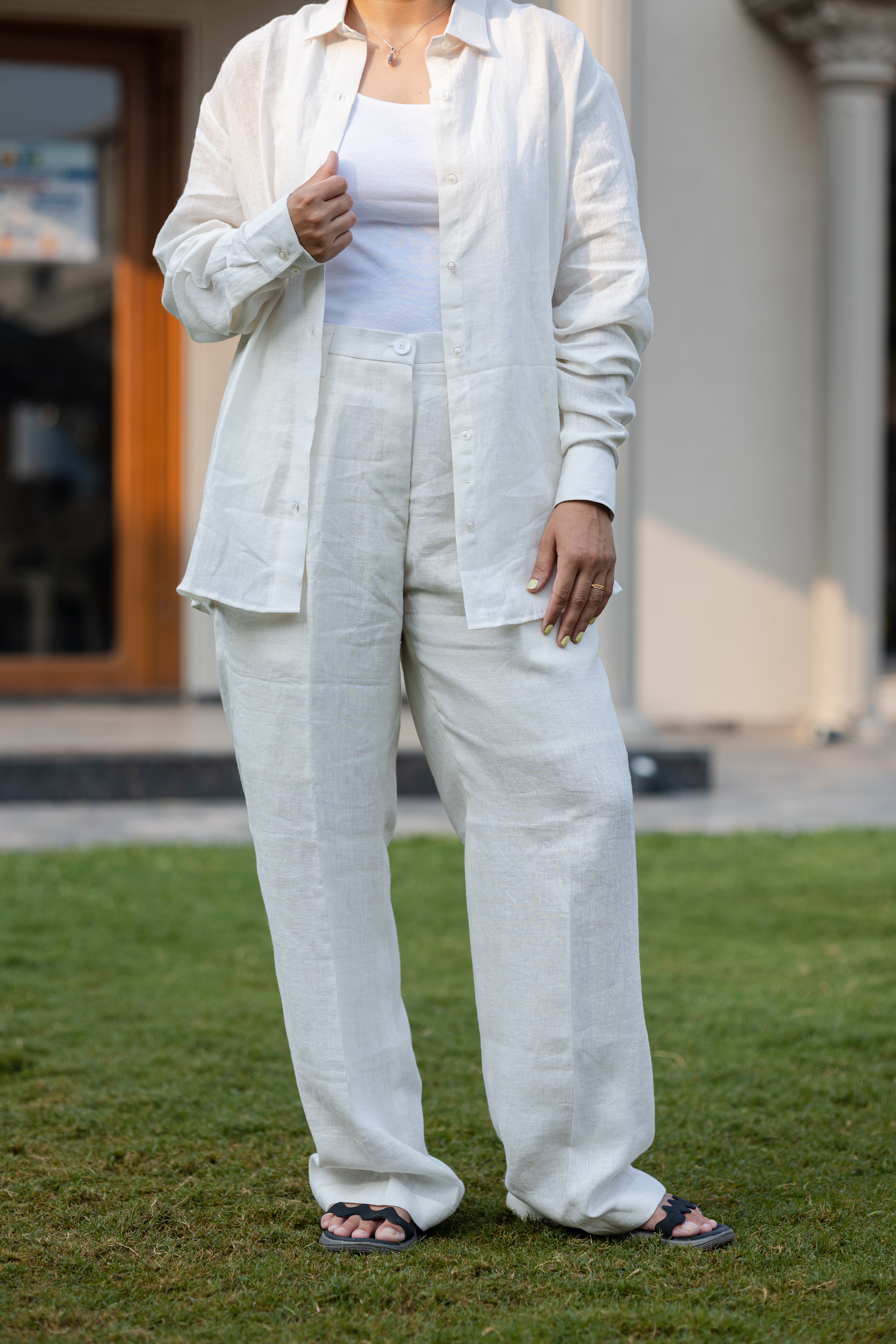 Pure Linen Shirt & Pant Set