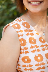 Light Brown Batik Print Waistcoat & Pant