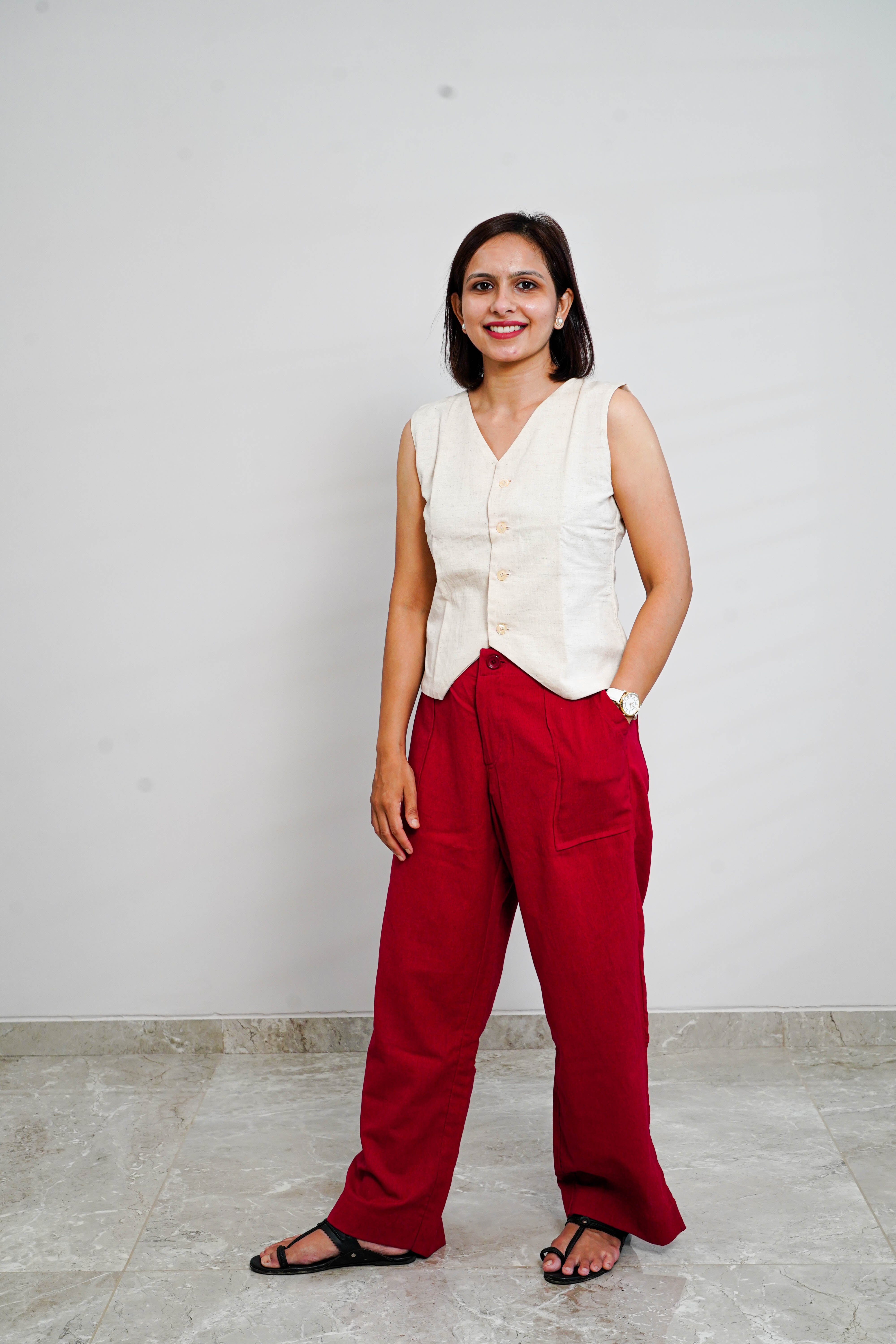 Red womens Pant