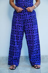 Purple printed Pant