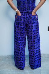 Purple printed Pant