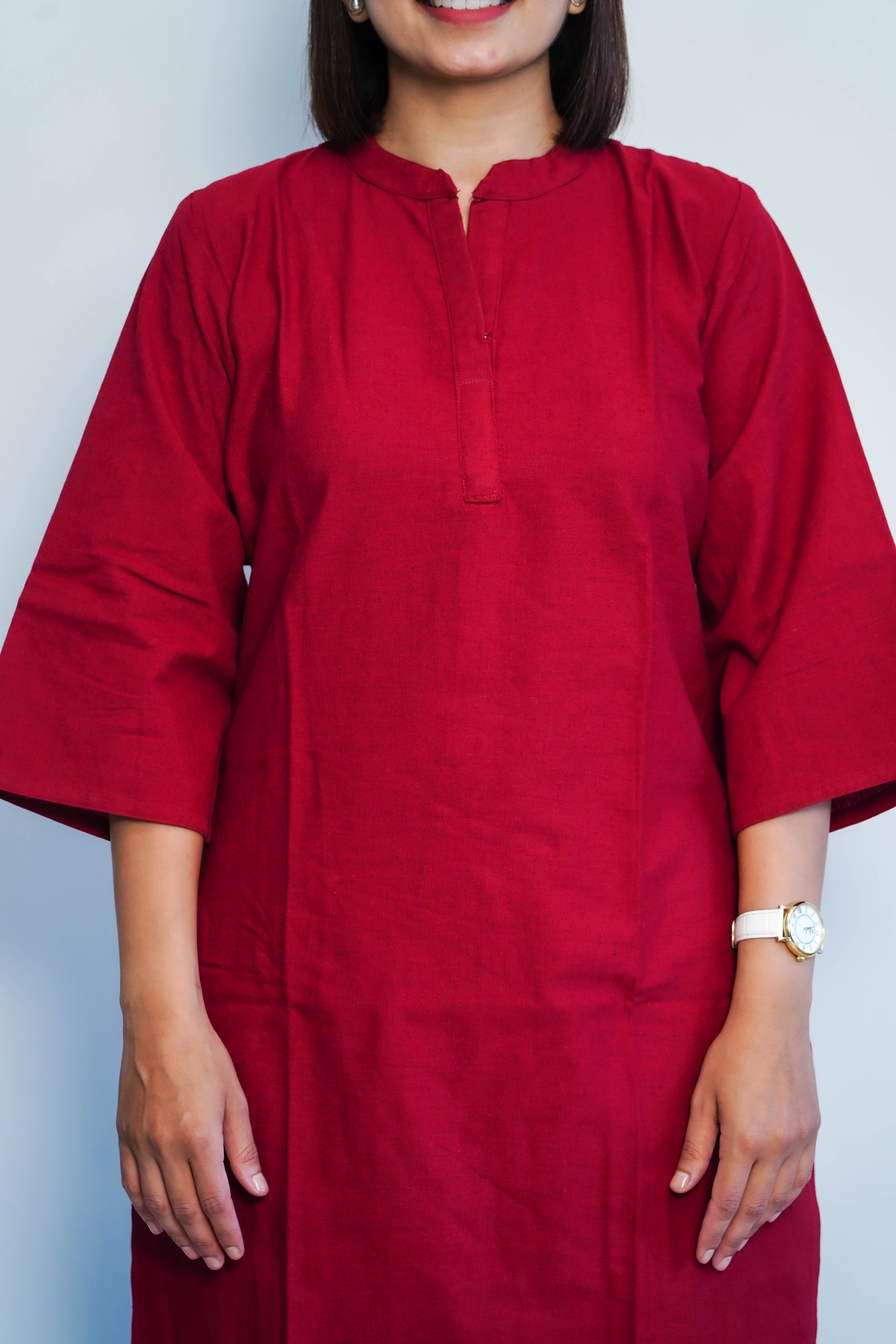 Red Kurta Pant Set