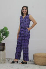 Violet Printed Waistcoat