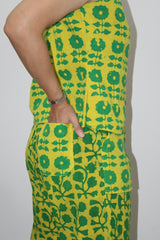 Yellow Printed Waistcoat