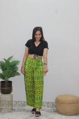 Yellow Printed Pant