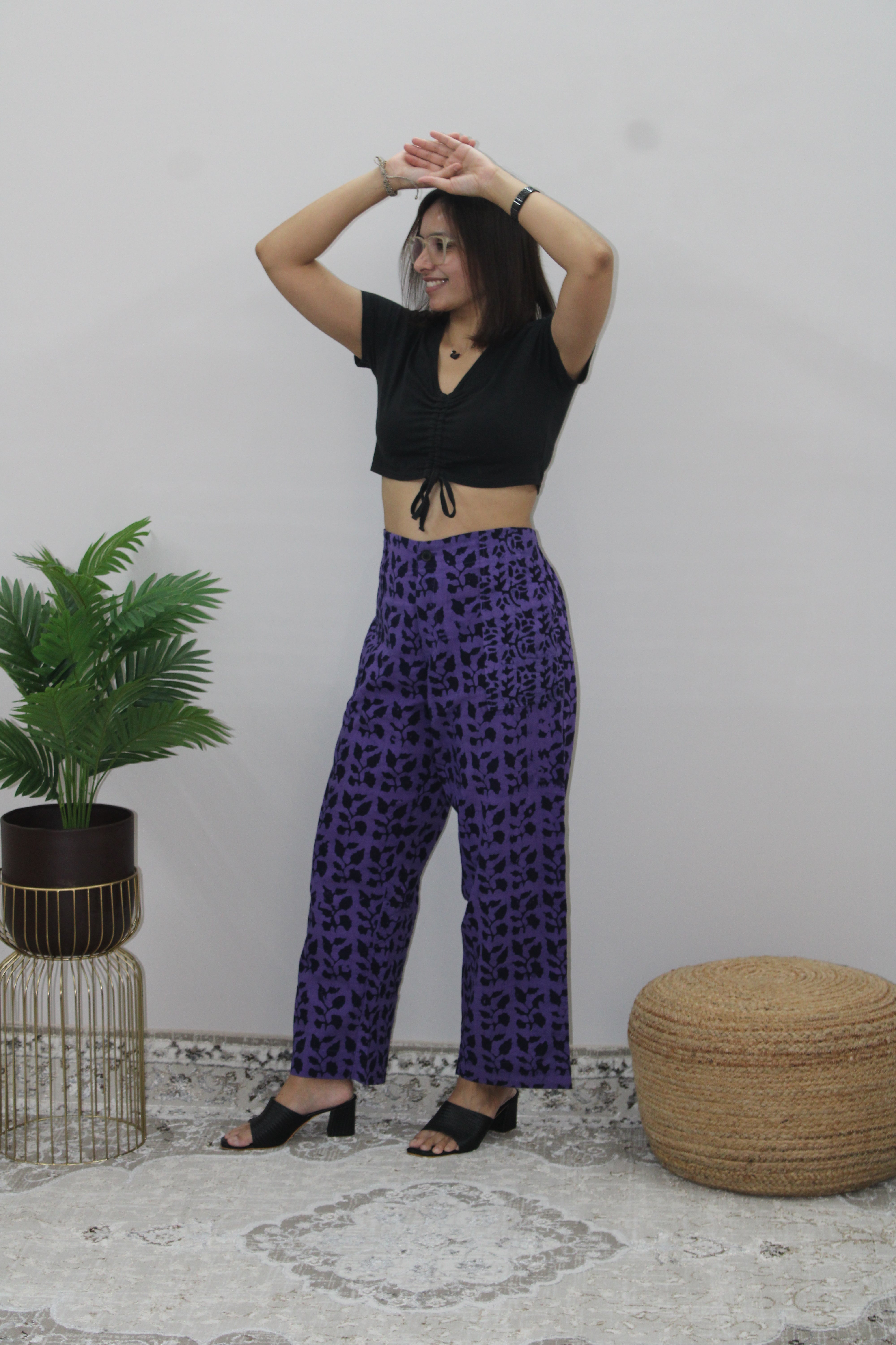 Violet Printed Pant