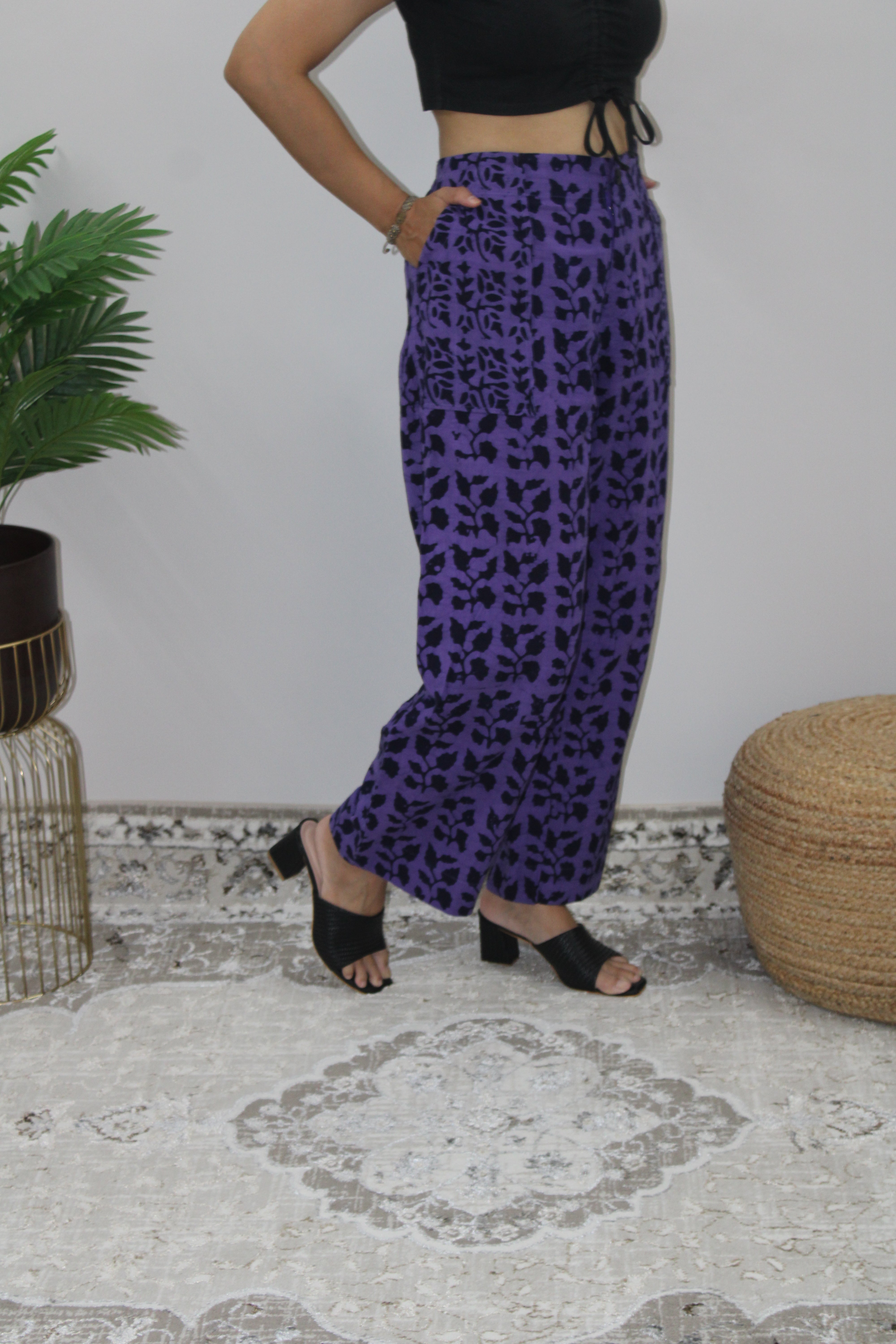 Violet Printed Pant