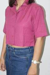 Pink Crop Shirt