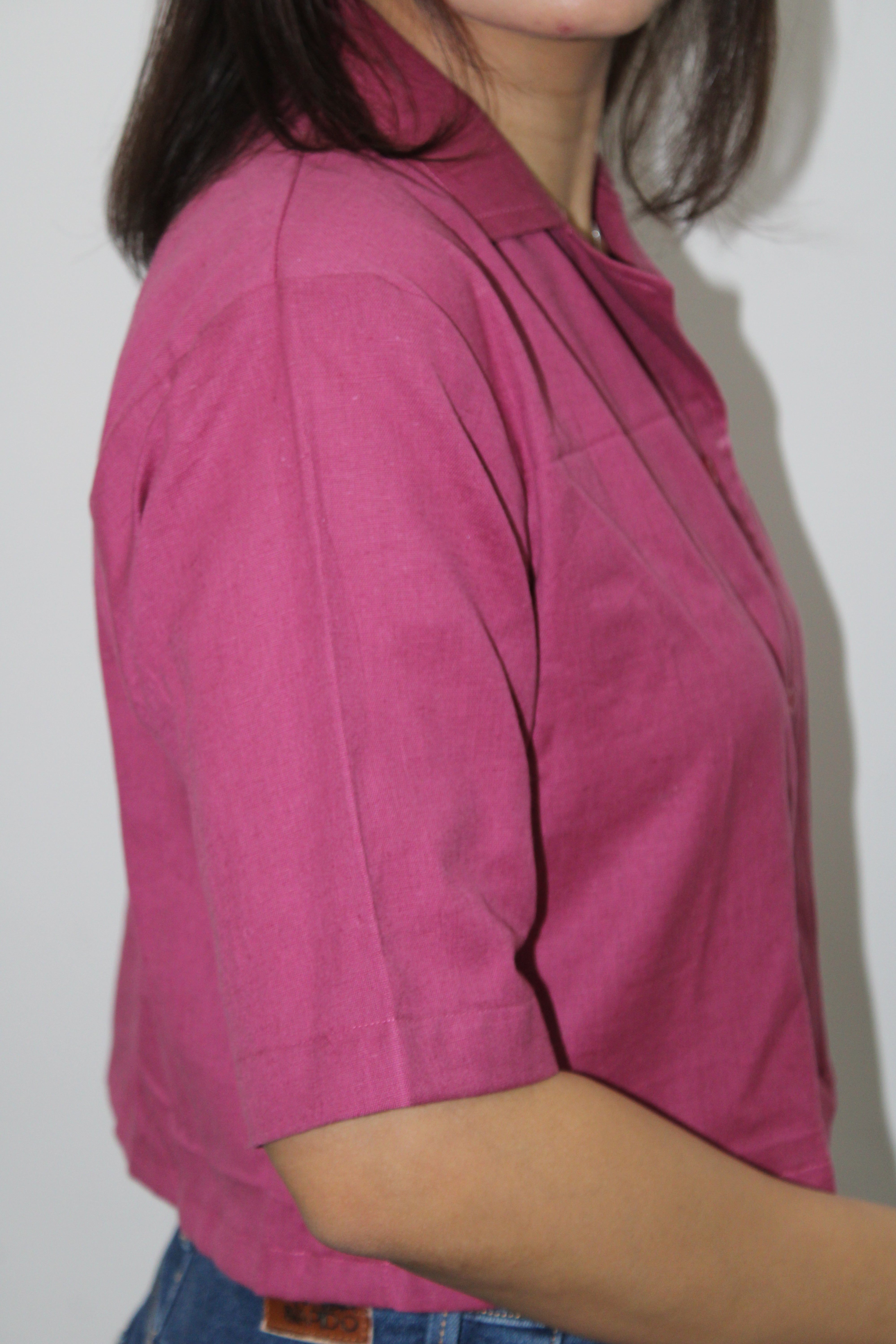 Pink Crop Shirt