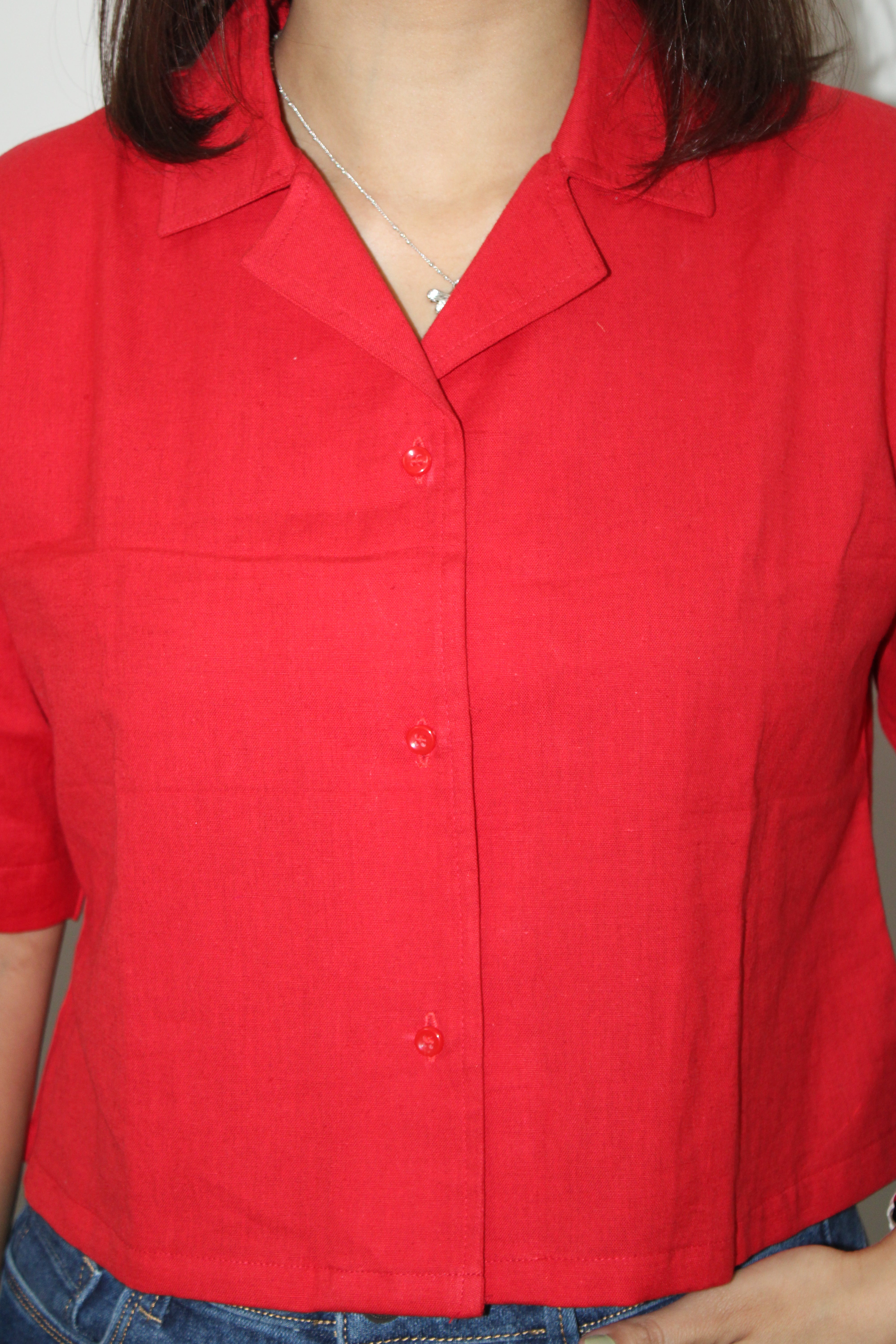 Red Crop Shirt