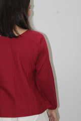 Maroon Plain Top